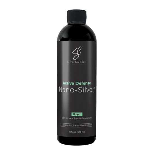 Active Defense Nano-Silver Extra Strength 32 ppm, 16 fl oz / 473 ml bottle
