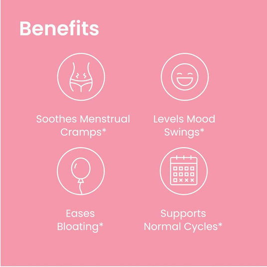 Hertime - Hormone Balance for Women - PMS & Menstrual Relief - with Minerals, Peony Roots, Siberian Ginseng & More - Supplement for Women - 15 Drink Packets - Sugar Free - Strawberry Lemonade