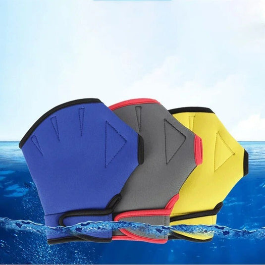 Speedo Premium Guantes de natación de neopreno para buceadores y surfistas - Agarre mejorado, ajuste cómodo con colores vibrantes (amarillo, azul, gris) - Ideal para deportes subacuáticos y de superficie